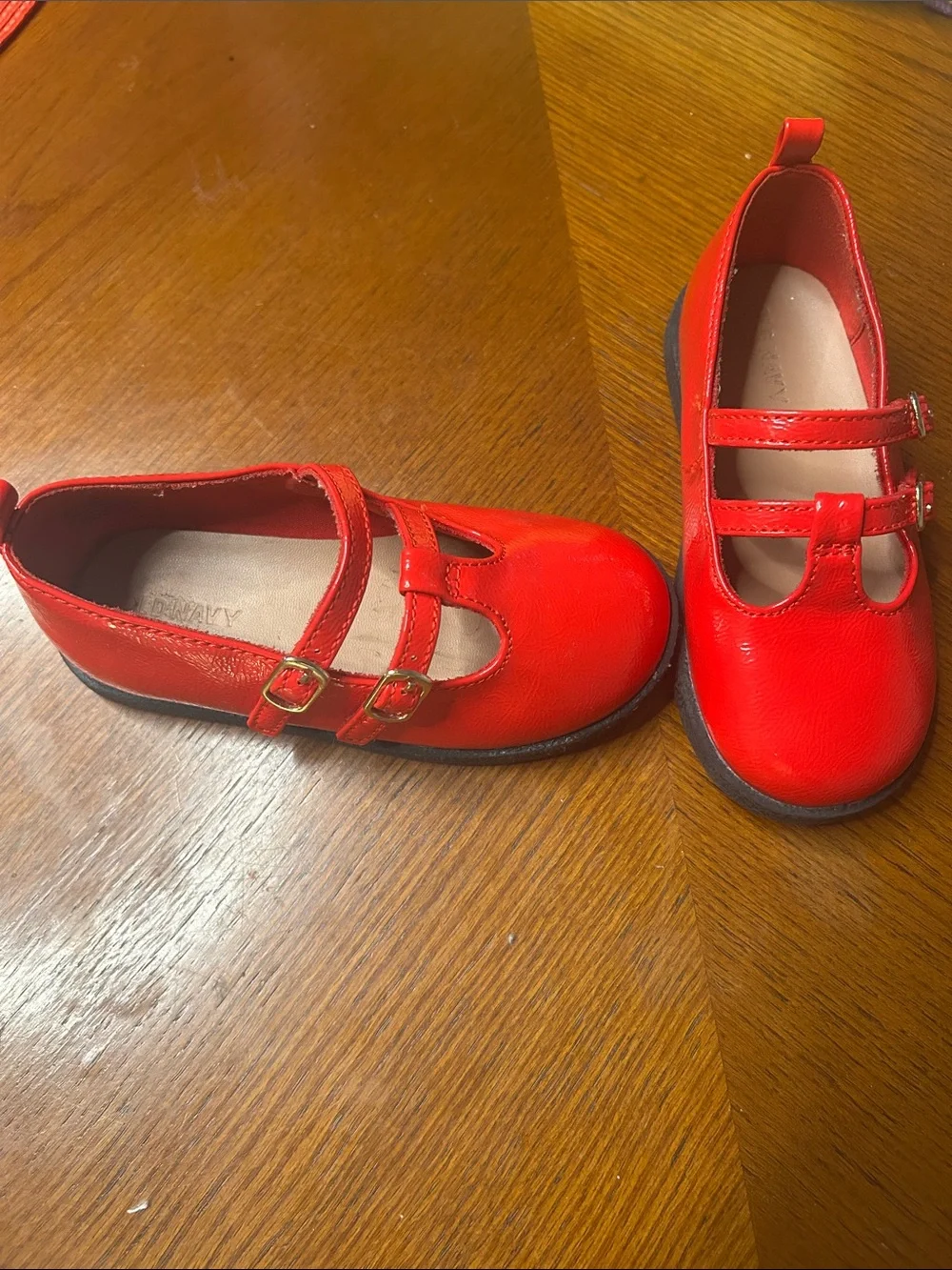 Classic Red Mary Jane Kids Shoes